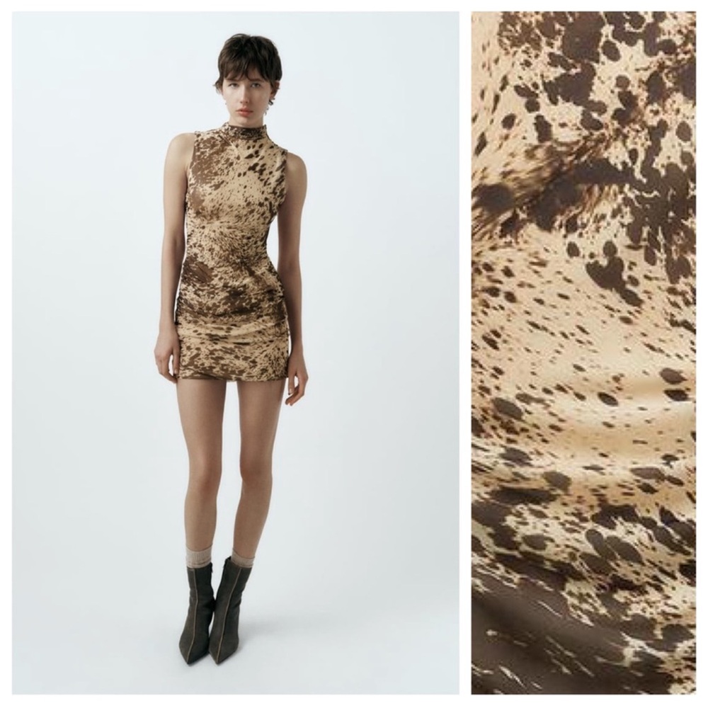 House of Harlow 1960 Brown Speckled Mini Dress